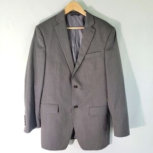 Ralph Lauren Mens Gray Wool Blend Sport Coat Sz 41L Career Office Corporate